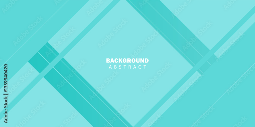 Poster bright colorful abstract geometric background with green turquoise gradient color combination. simpl