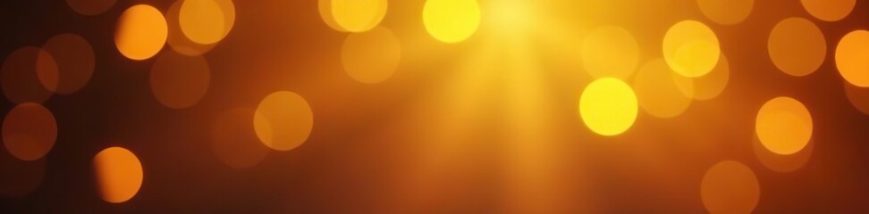 Abstract close up golden bokeh background with glowing lights,  photography, bokeh