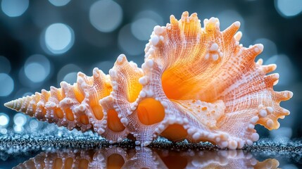 Close-up of a vibrant seashell