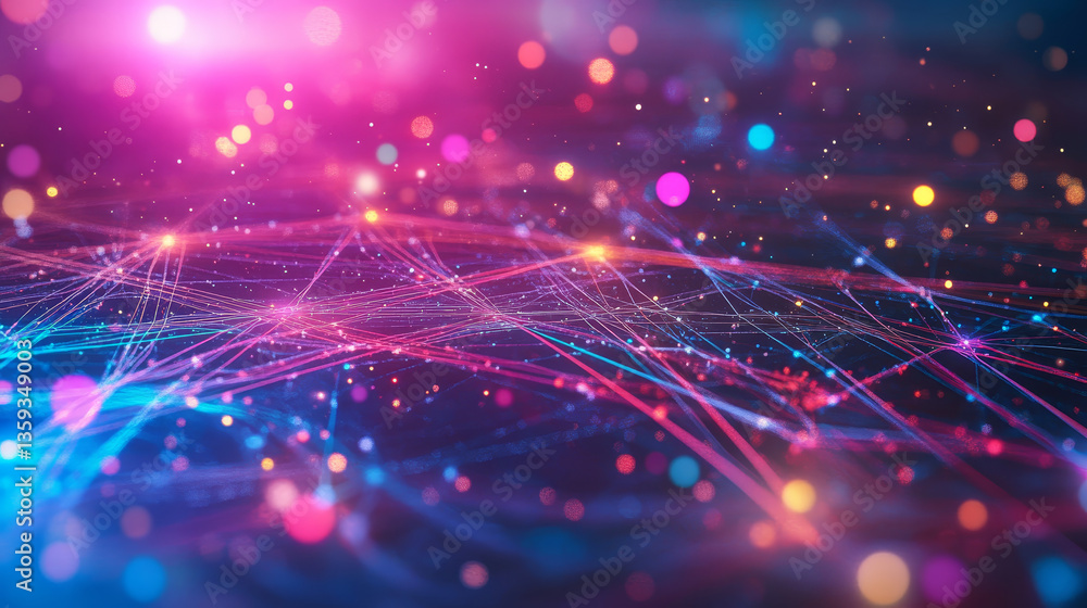 Poster cloud technologies. high tech poster. network space. internet communications and nanotechnology. pol