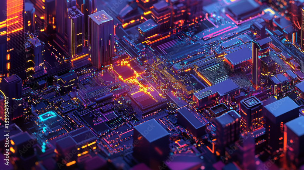 Poster business technology digital future. binary code waves, wavy lines digital global data flow concept. 