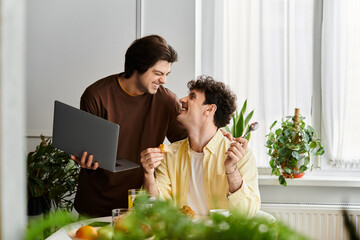 Celebrating love and togetherness in a modern apartment setting