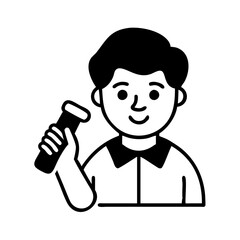 Barber hand drawn illustration