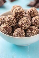 Delicious Chocolate Rice Krispie Treats in Bowl
