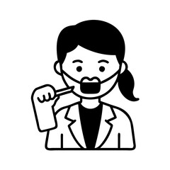 Dentist Hand draw illustration