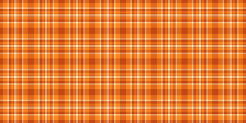 Vibrant orange and cream plaid pattern.  Perfect for autumnal designs, fall fashion,  website backgrounds, or textile prints. This seamless texture offers a warm, rustic aesthetic.