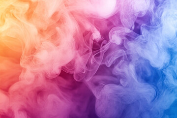 Vibrant watercolor background with swirling smoke effect in a rainbow of pastel hues