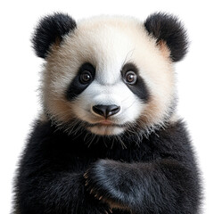 Obraz premium panda isolated on white background 