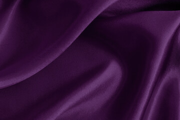 Purple fabric cloth texture for background and design art work, beautiful crumpled pattern of silk or linen.