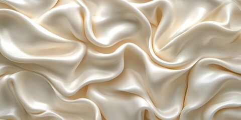 Fototapeta premium Soft Cream Silk Drape Texture.