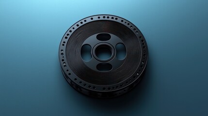 Obraz premium Dark metallic circular component