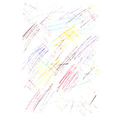 Scribbled Colorful Abstract Chaotic Sketch
