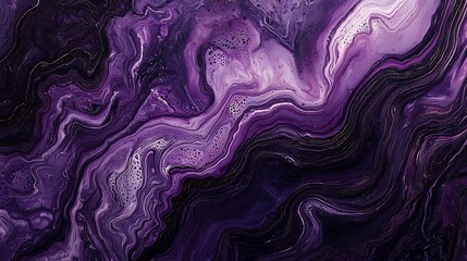 Obraz premium A purple and gold swirl pattern with a dark background