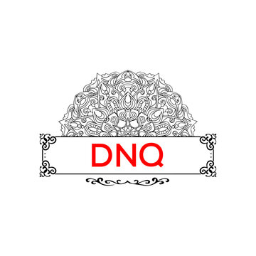DNQ letter creative logo 