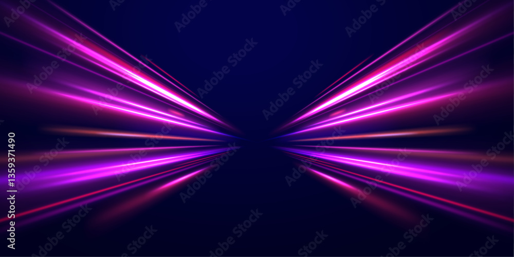 Poster light and wave begin to twirl and swirl along the road of magic, where neon wind flows in vector spi