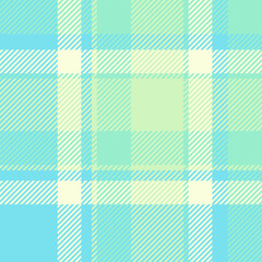 Pastel plaid pattern. Soft, calming aqua and lime green hues create a gentle, airy textile design. Ideal for backgrounds, fashion, packaging, or website design.
