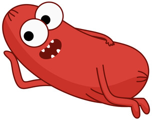 funny cartoon worm