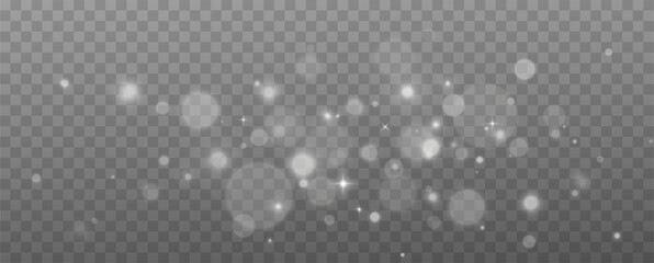 Glow light effect. Vector illustration. Christmas flash. dust	