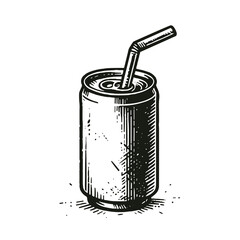 Soda Can Drawing Refreshment Illustration