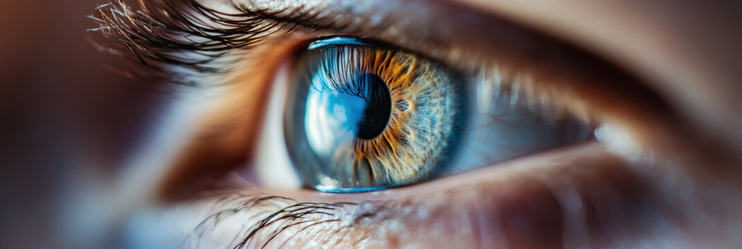 Close-up Photograph of Human Eye Iris