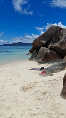 Anse Source d'Argent - The World's best rated beach on La Digue island in the Seychelles, Africa