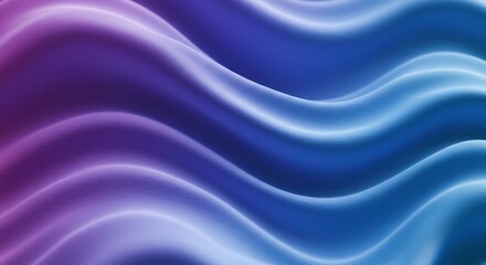 Obraz premium Abstract Purple Blue Wave Background Soft Light. AI Generated