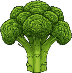 broccoli isolated on white