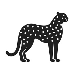Cheetah silhouette vector illustration