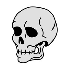 Skull Silhouette | Creepy and Cool Skeleton Design