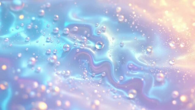 A glistening pearl effect where colors softly shift like an opalescent shell