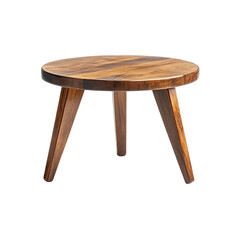 Round Wooden Coffee Table Modern Design Home Decor,