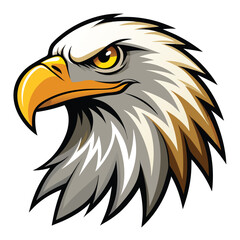 American bald eagle with flag vector illustration featuring a majestic bird of preyAmerican bald eagle with flag vector illustration featuring a majestic bird of prey