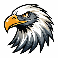 American bald eagle with flag vector illustration featuring a majestic bird of preyAmerican bald eagle with flag vector illustration featuring a majestic bird of prey