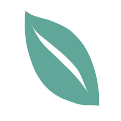 Decorative abstract shape - Green leaf
