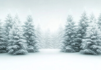 Obraz premium A dreamy winter landscape. Generative AI