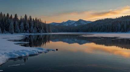 sunrise in the mountains
