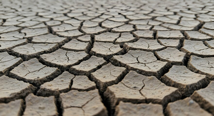 Closeup Cracked Earth Texture