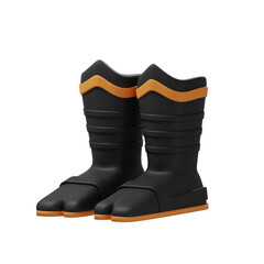 Ninja Combat Shoes 3d illustration
