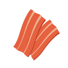 Bacon vector. Bacon on white background.