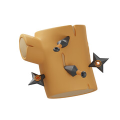 3d rendered Ninja Training Gear