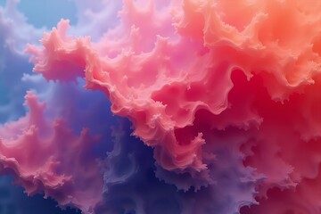 Abstract shapes with gradient colors captured in close-up photograph.