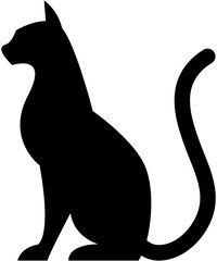 Cat silhouette icon