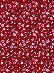 PrintHydrangea vector seamless pattern Blossomed floral garden plant texture