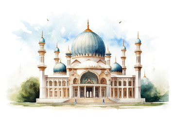 Fototapeta premium PNG Mosque architecture building dome.