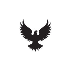 Obraz premium eagle vector illustration in silhouette style.
