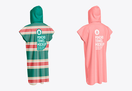 Poncho Towel Mockup