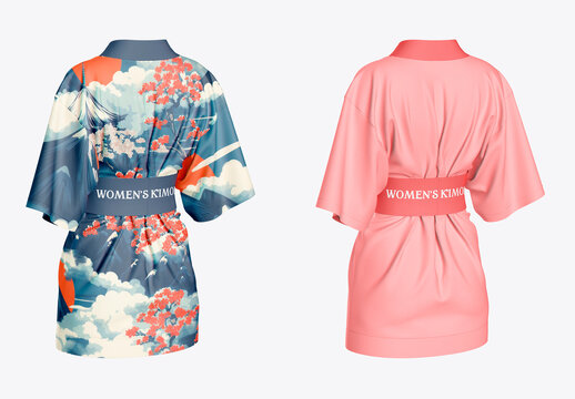 Women's Kimono Mockup