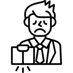 Bankruptcy Icon Vector Element