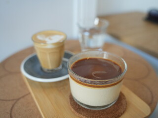 two coffees in cups
