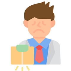 Bankruptcy Icon Vector Element